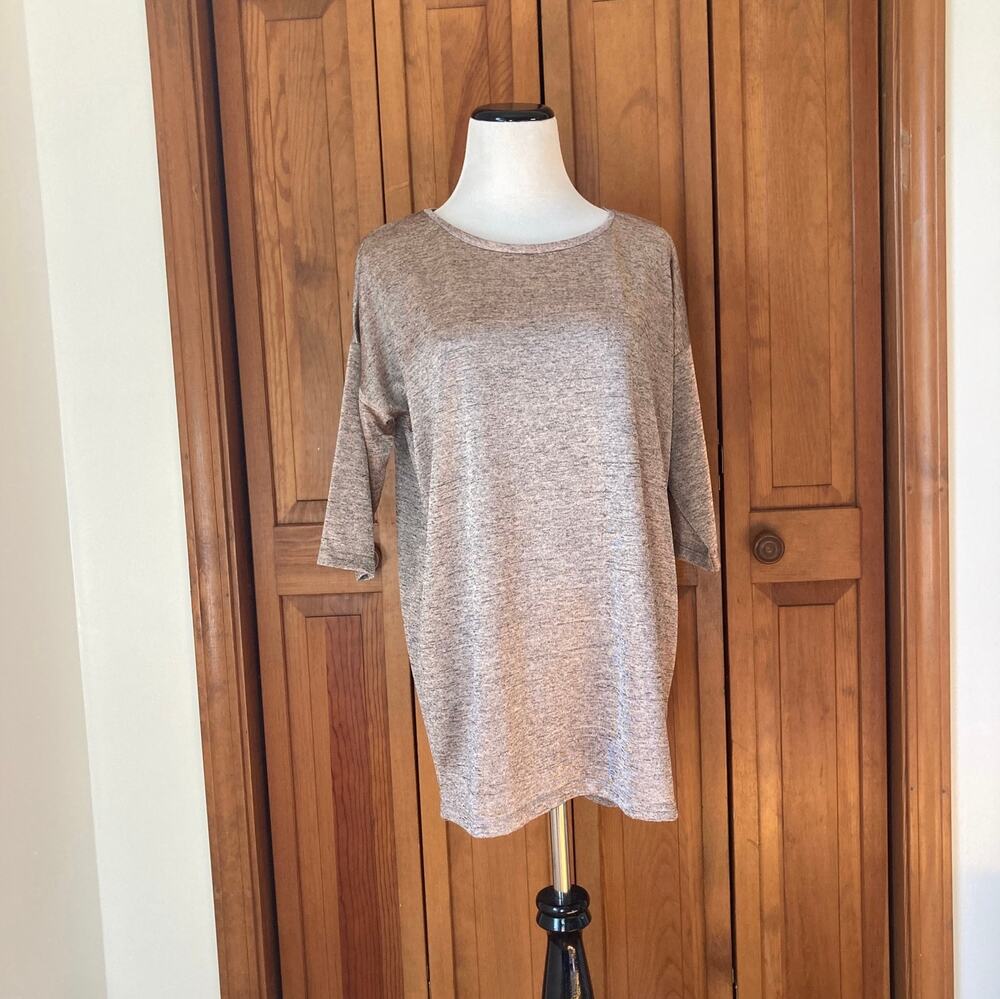 H&M Mauve Stretch Pullover Top, Size S